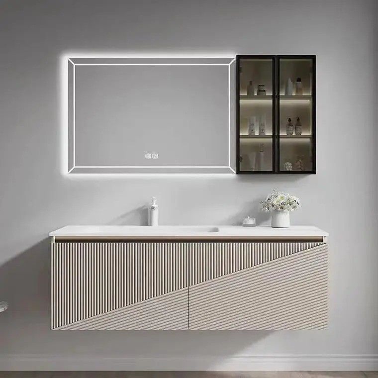 Massivholztür YALIG Modular Holz Veneer Einfach Waschbecken Badezimmer Eitelkeit im modernen Design