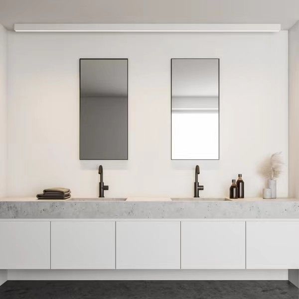 Zwei Sätze Waschbecken und Wasserhähne Großes Bad Vanity Set mit separater Spiegelbreite 38-46