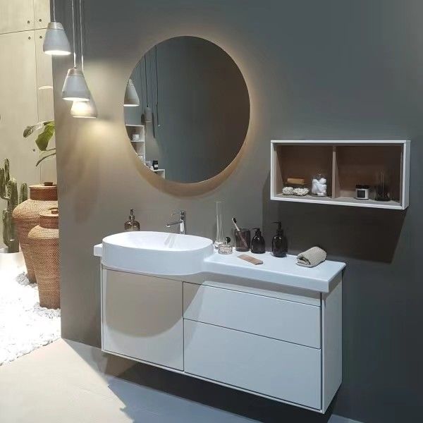 38-46 in Breite Acryl 3-Tür-Badezimmer Vanity Set mit Spiegel und Wandschrank