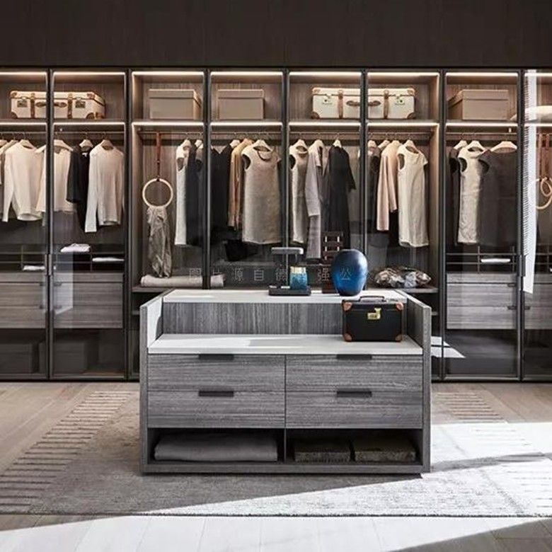 YALIG 2D / 3D Maßgeschneiderte italienische Stil Moderne Schlafzimmer Schrank Design für Wohnung