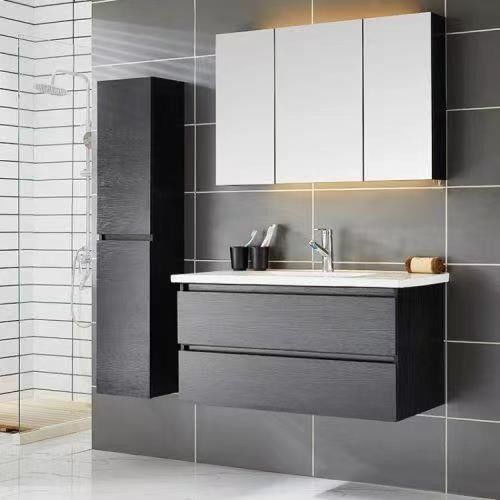 Handflächenfreies Design Multifunktionales Badezimmer Vanity Schrank für Badezimmer 38-46 in Breite