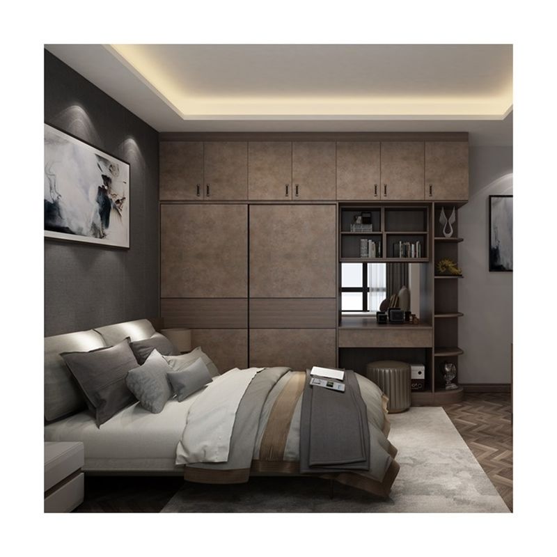 Modernes Schlafzimmer mit 2 Türen Schrank Almari Möbel anpassbar und modern OEM ODM