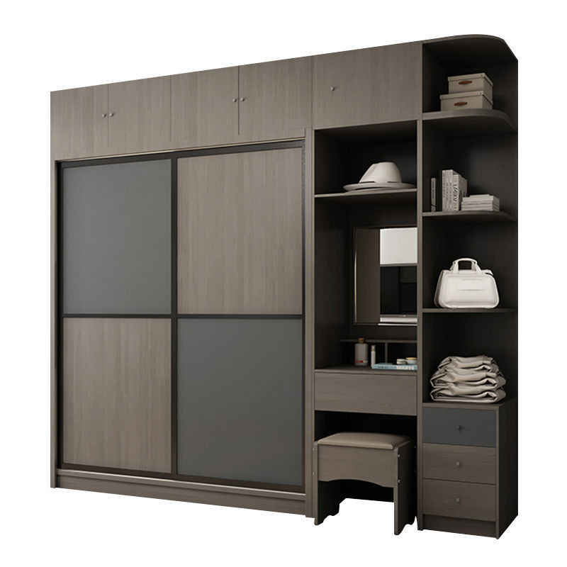Modernes Schlafzimmer mit 2 Türen Schrank Almari Möbel anpassbar und modern OEM ODM