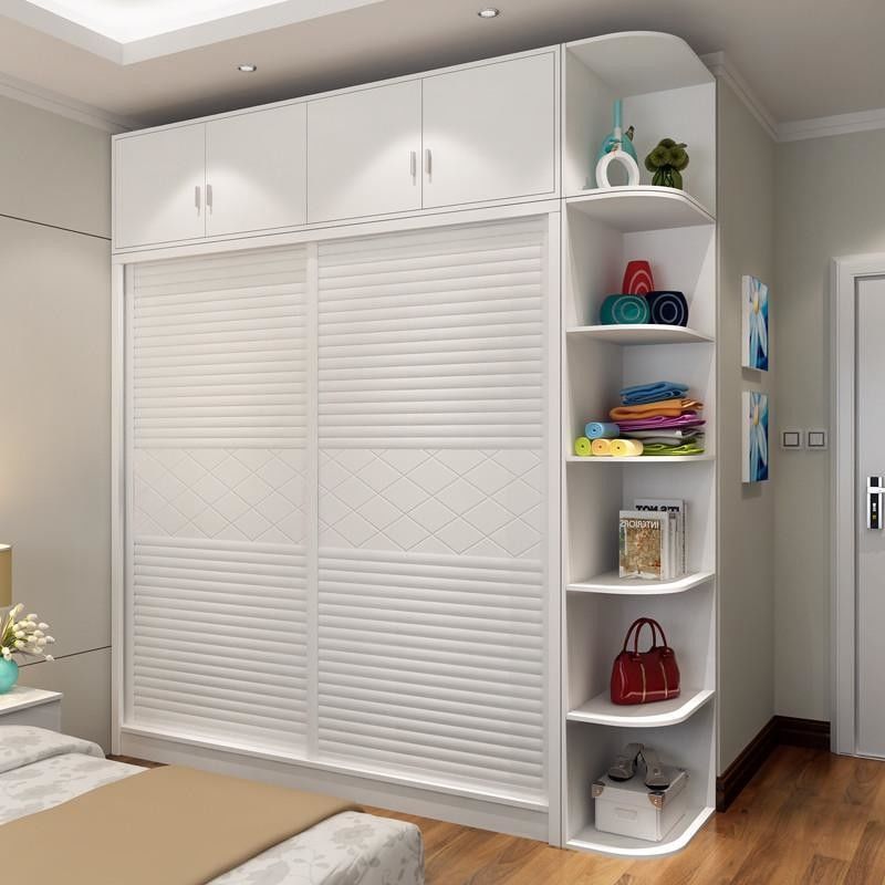 Modernes Schlafzimmer mit 2 Türen Schrank Almari Möbel anpassbar und modern OEM ODM
