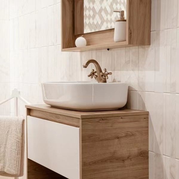 Individuelle italienische Badezimmer-Vanity mit LED-Spiegel YALIG Anpassbares Design und Farbe