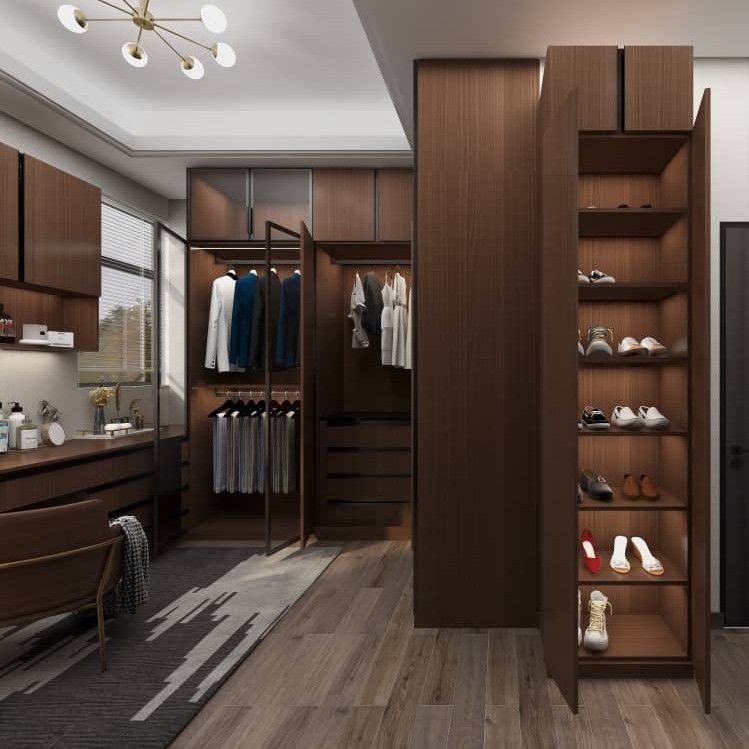 Moderne Schlafzimmer Schränke aus Holz aus Melamin