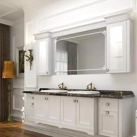 Rechteckige Eitelkeit YALIG Custom Luxus Quarz Zähler Top Set für modernes Badezimmer Design
