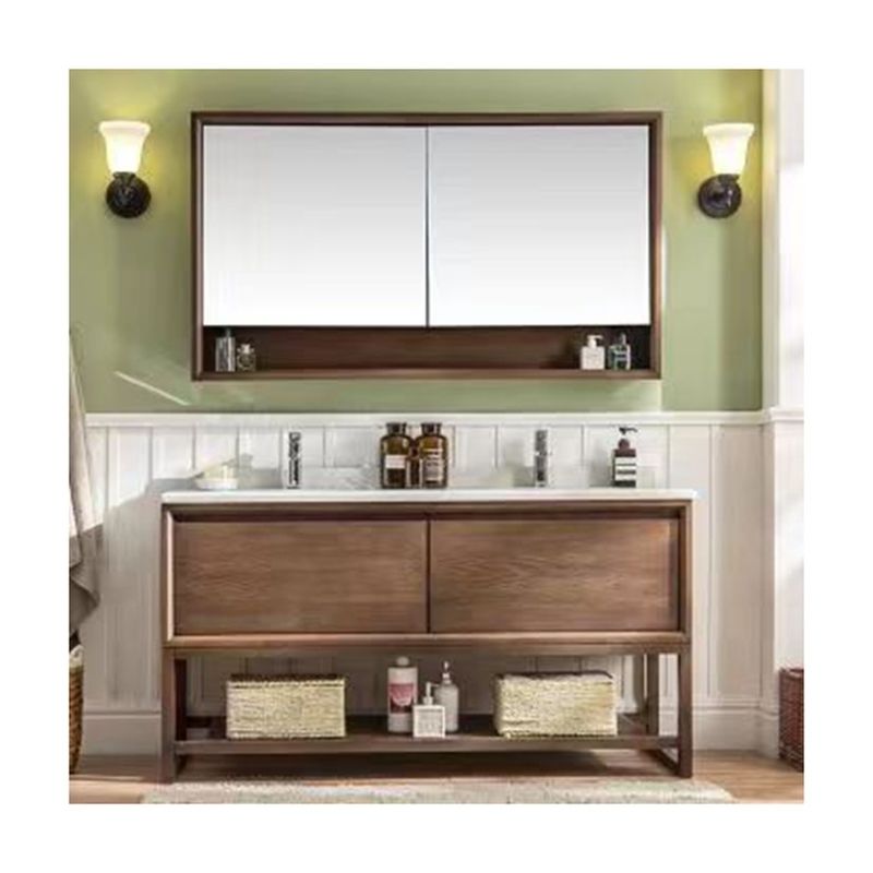 Verbessern Sie Ihr Badezimmer mit YALIG Custom Gold Doppelspülbecken Vanity Combo und Wall Mount