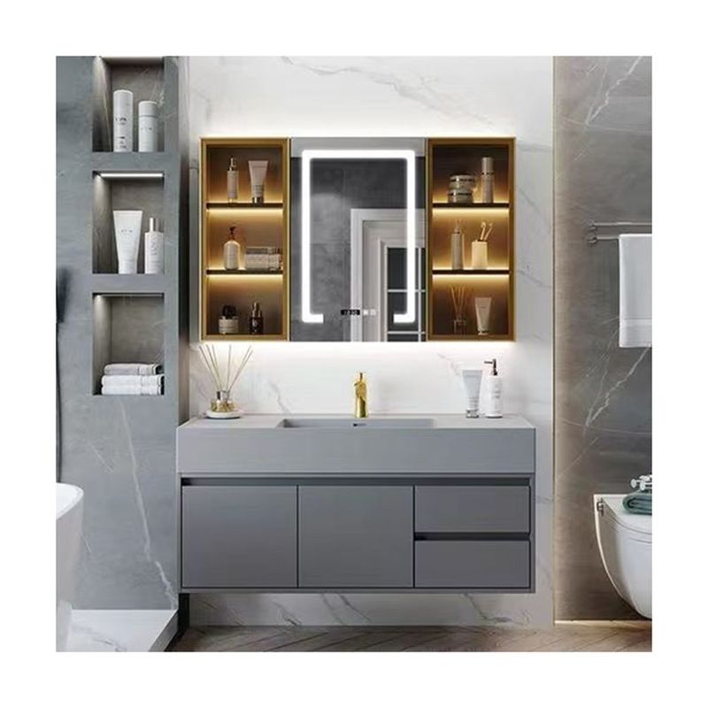YALIG E1 European Standard Wandmontage Badezimmer mit Spiegel modern und funktional