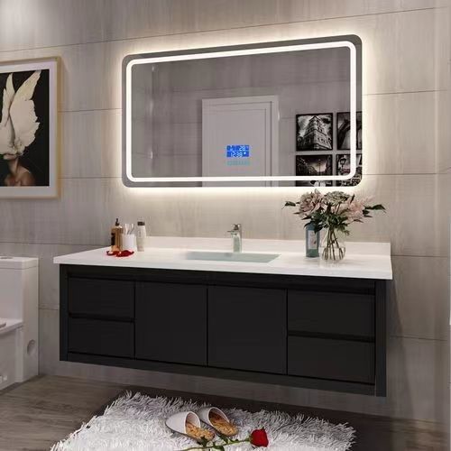 YALIG E1 European Standard Wandmontage Badezimmer mit Spiegel modern und funktional