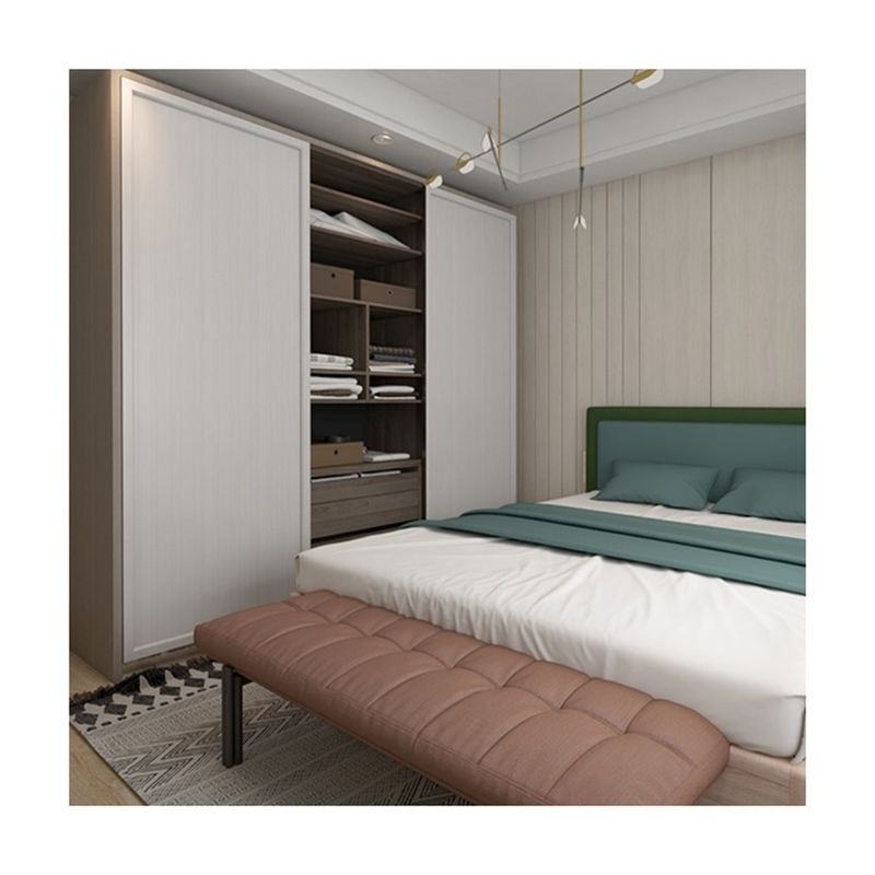 Keine zusammengefaltete YALIG Custom Simple Kleine Größe Zwei-Tür-Schrank Kleideraum für Baby Schrank Garderobe Designs
