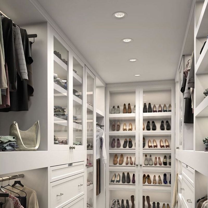 YALIG Transparenz Tür und Weiß Sunmica Designs für Holz Schrank in Schlafzimmer Sets