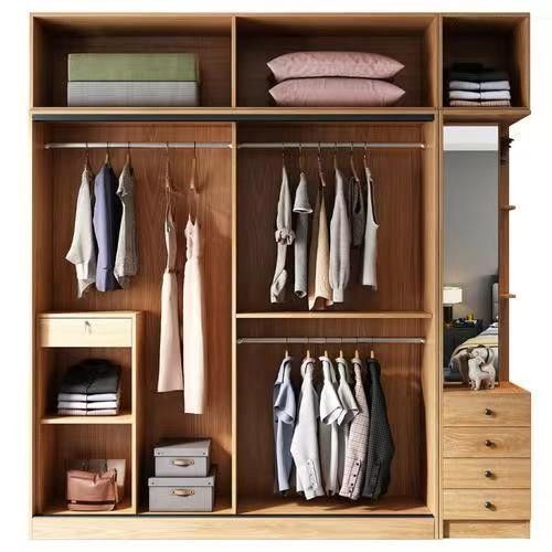 DIY Glasspiegel Holz Schlafzimmer Schrank im modernen Stil für Schlafzimmer Bedürfnisse