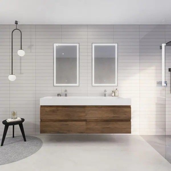 YALIG's Original Import Eichenbadezimmer Schrank Moderne Design Stil und 38-46 in der Breite