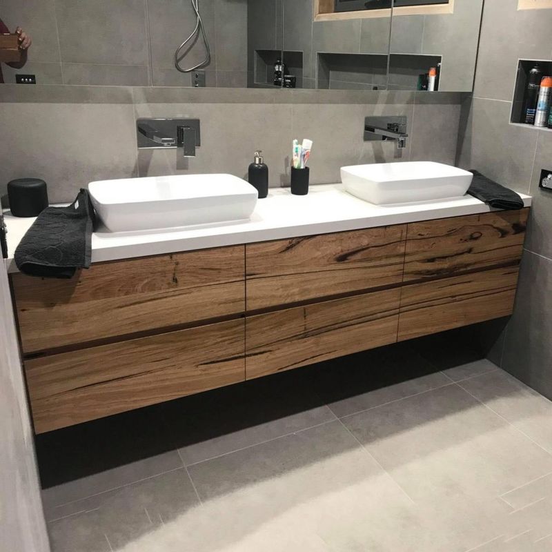 YALIG's Original Import Eichenbadezimmer Schrank Moderne Design Stil und 38-46 in der Breite