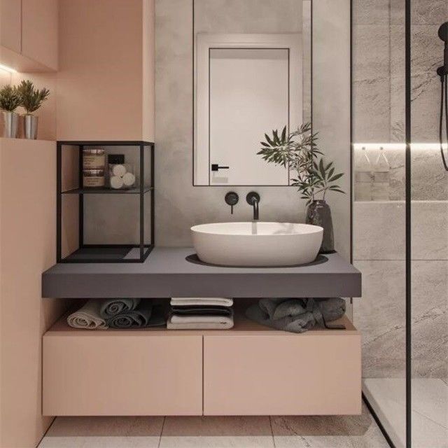 Spiegel enthalten Ja Wandmontierte MDF-Vanity-Badezimmerschrank mit Acryl-Türplatte
