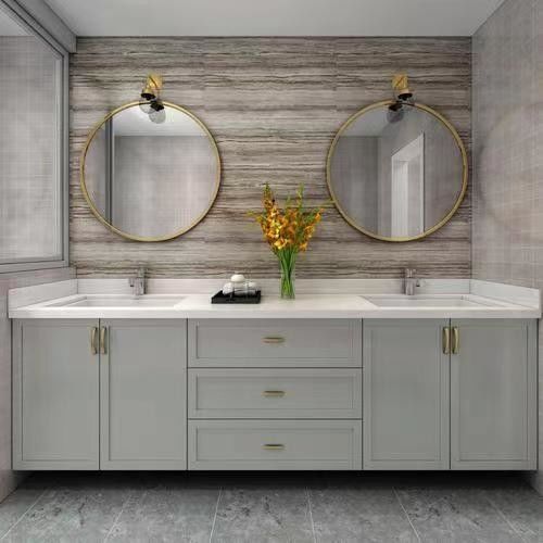Spiegel enthalten Ja Wandmontierte MDF-Vanity-Badezimmerschrank mit Acryl-Türplatte