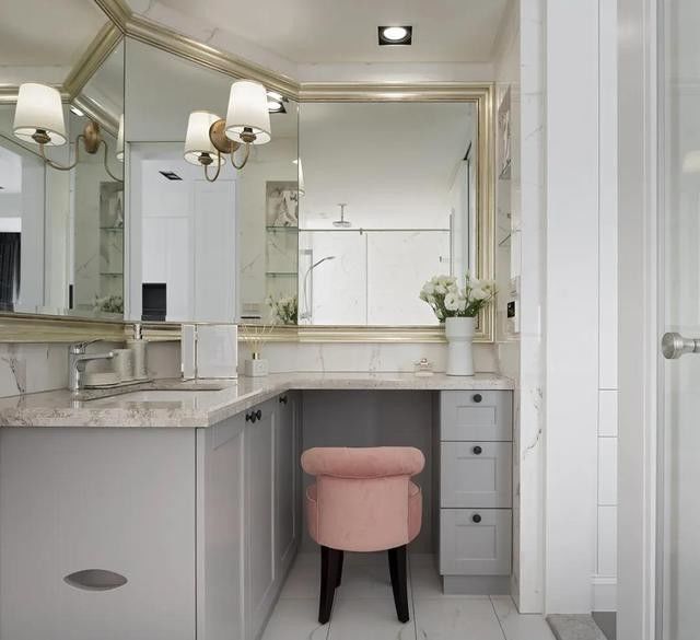 YALIG Schrankschüttler Fluted Panel Quarz Schalter Badezimmer Vanity für 38-46 in Breite