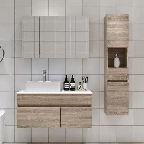 Melamine Vanity Handgrifffreies Design für moderne Wohnung in reiner Farbe