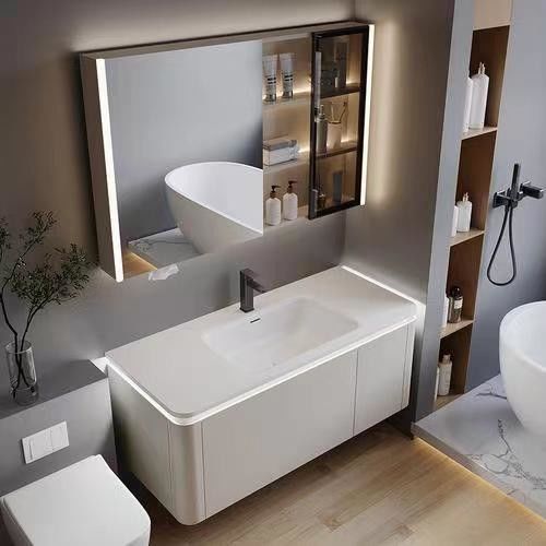 Wandmontierte YALIG-Rahmenlose Minimalistische Spiegellampe Badezimmer Schrank für Wohnungen