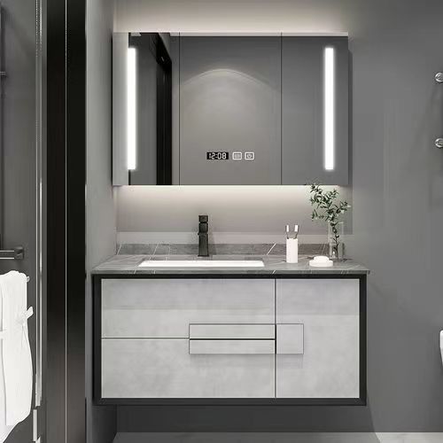 Wandmontierte YALIG-Rahmenlose Minimalistische Spiegellampe Badezimmer Schrank für Wohnungen
