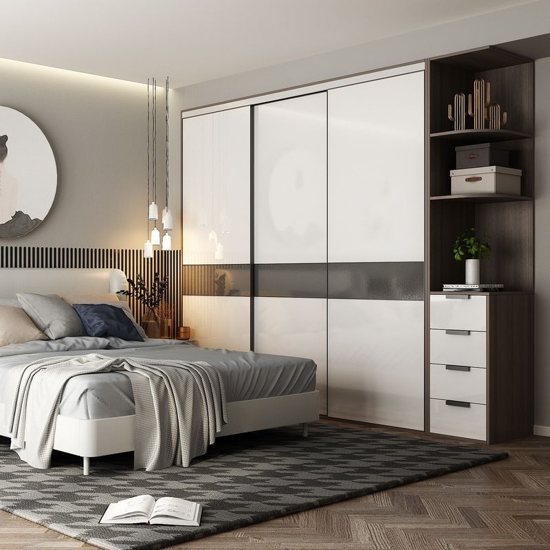 YALIG E1 Schiebetür Schrank Kleiderschrank Europäischer Standard für moderne individuelle Designs