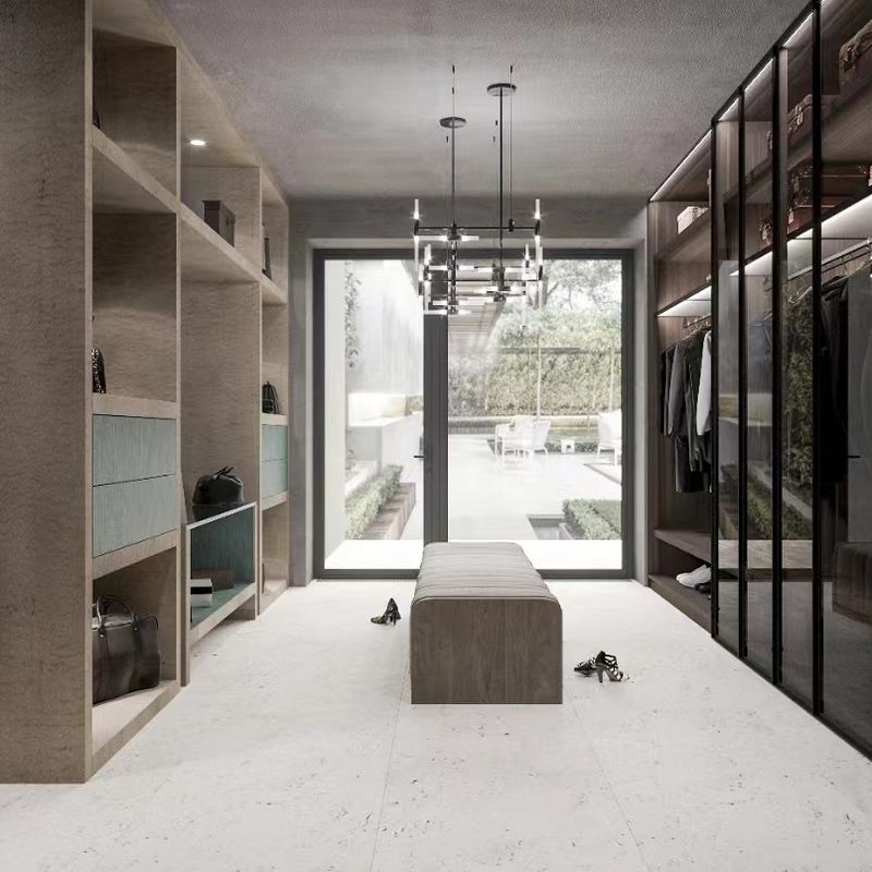 Zeitgenössisches Cabrio YALIG Pole System Walk In Room Schrank Offener Stil Großer Schrank Schränke