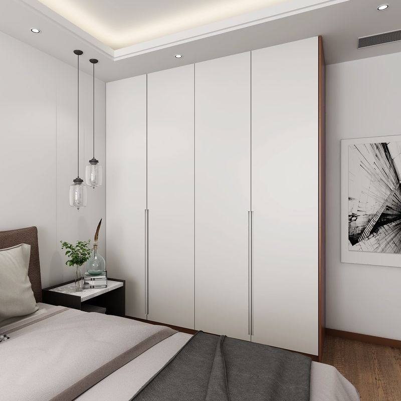 YALIG Farbiger Lack Schrank Holzplatten Einbauschrank für Heimmöbel