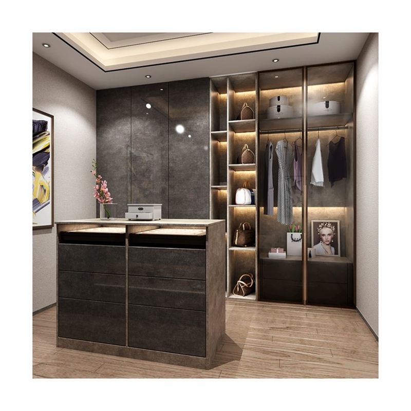 Moderner Design Stil YALIG Veneer Moderne Eckschränke für Schlafzimmermöbel