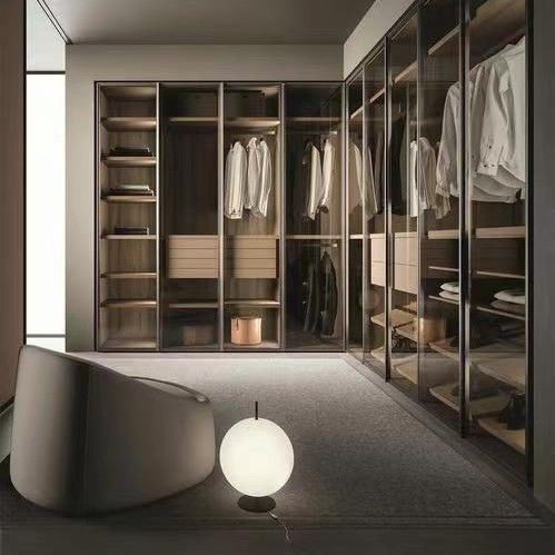 Moderner Design Stil YALIG Veneer Moderne Eckschränke für Schlafzimmermöbel