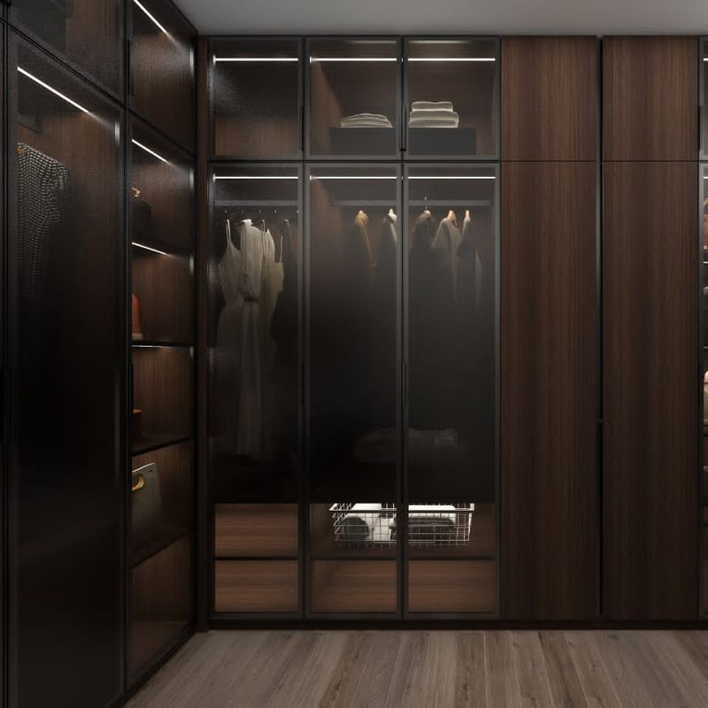 Moderner Design Stil YALIG Veneer Moderne Eckschränke für Schlafzimmermöbel