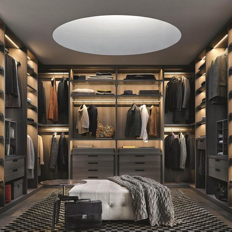 Moderner Design Stil YALIG Veneer Moderne Eckschränke für Schlafzimmermöbel