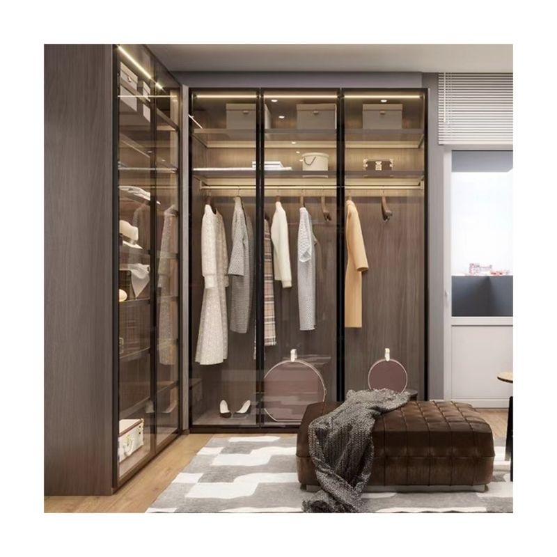 Holzschrank im zeitgenössischen Stil für moderne Schlafzimmermöbel