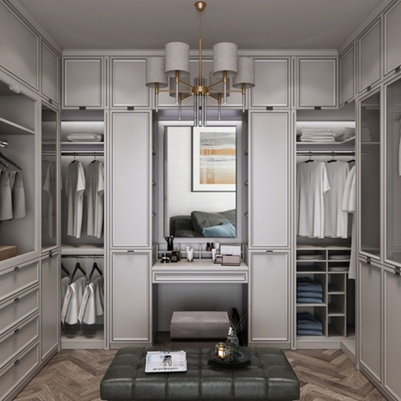 Moderne Schlafzimmermöbel Holzkleiderschrank mit gleitendem Spiegel und keinem gefalteten Stil